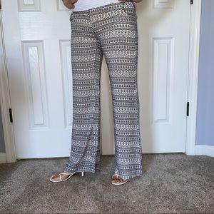 black and whit pants